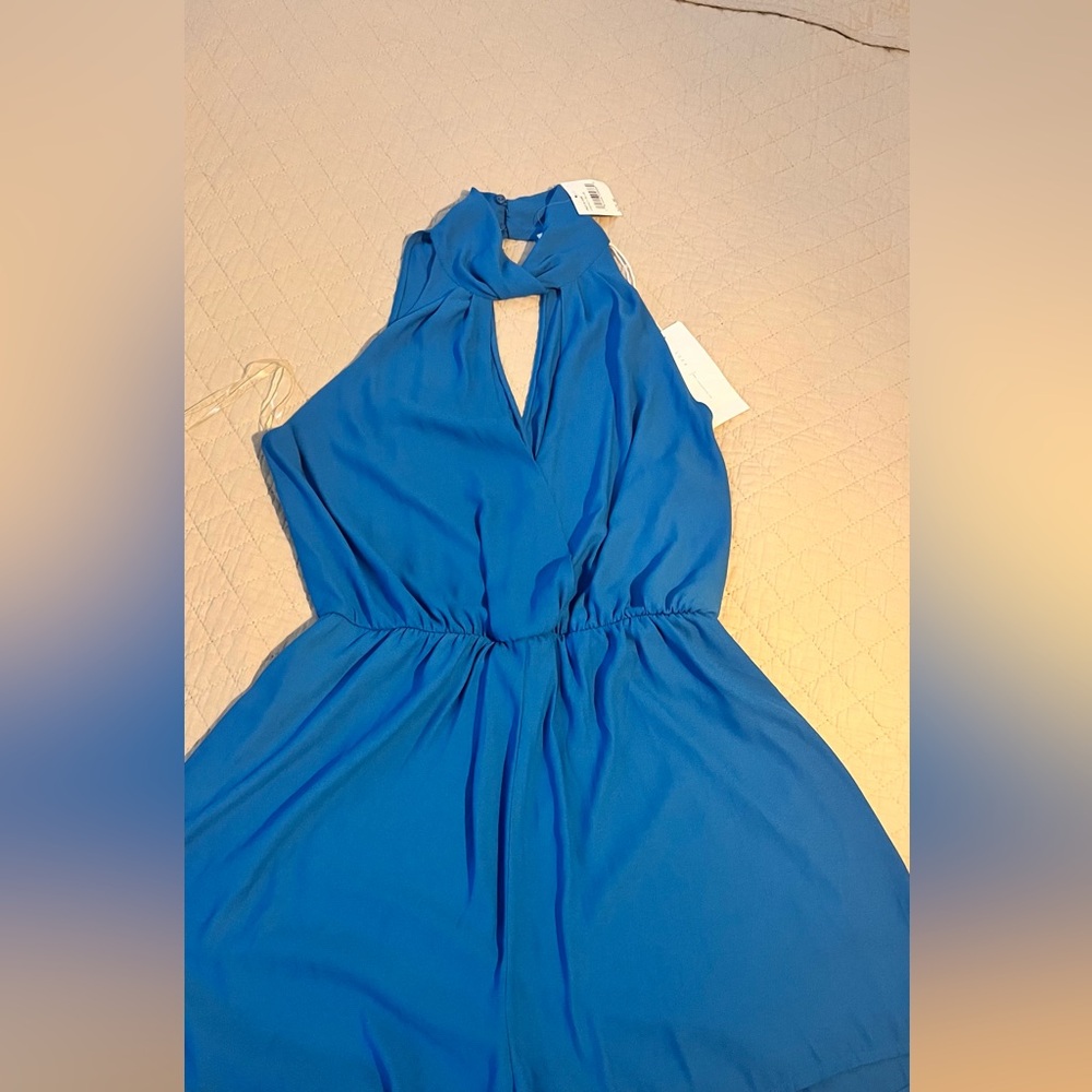 Lush French Blue Dress